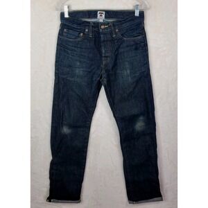 Tellason Jeans 30 x 33 Japanese Selvedge Kaihara Denim Blue Ankara Straight